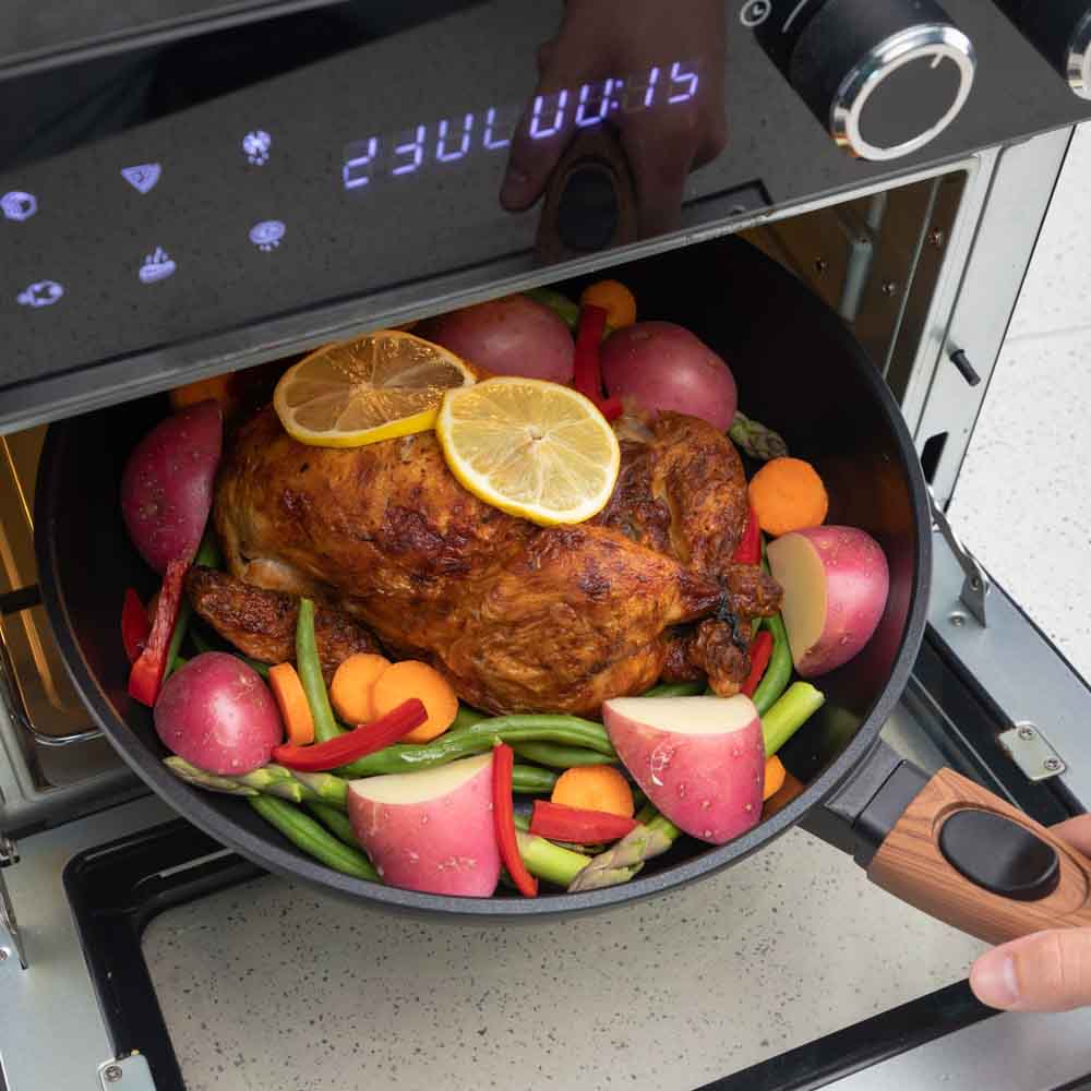 Diamond Earth® 28cm Deep Pan with detachable handle Cookware Kleva Range - Everyday Innovations