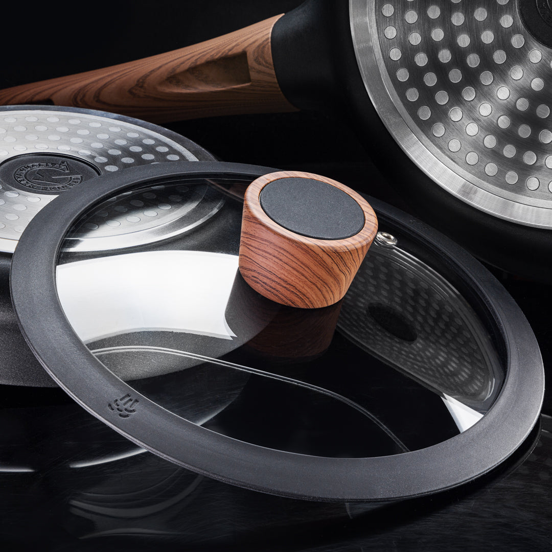 Diamond Earth Silicone Glass Lid - 24cm Cookware Kleva Range - Everyday Innovations