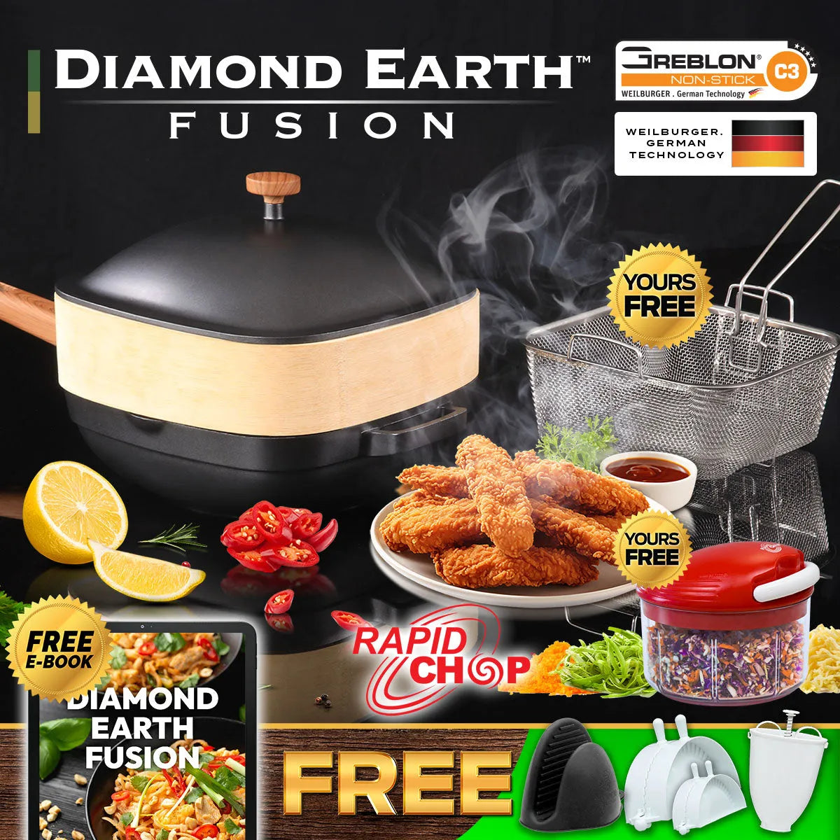 Diamond Earth® Fusion Cookware