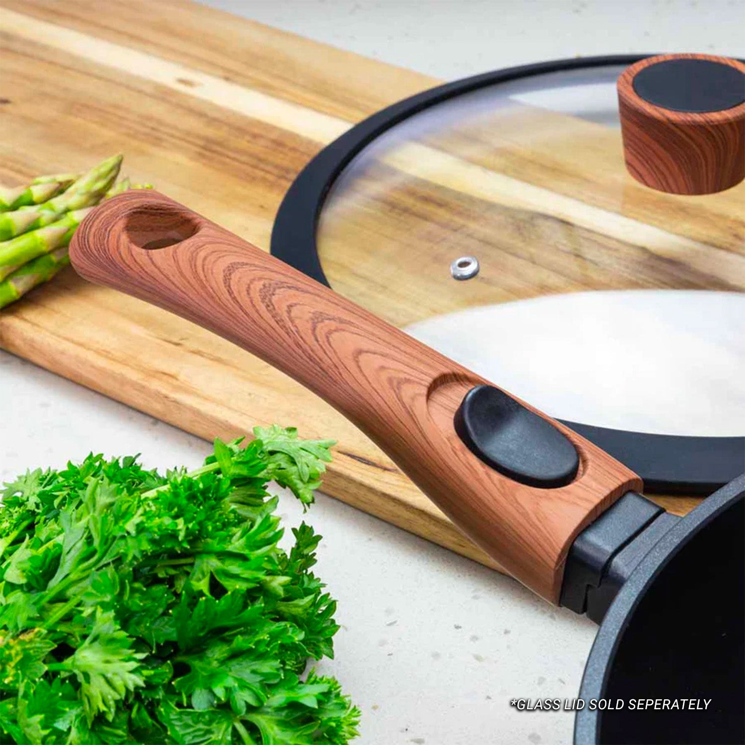 Diamond Earth® 28cm Deep Pan with detachable handle Cookware Kleva Range - Everyday Innovations