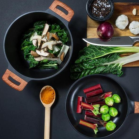 Diamond Earth® Premium Non-Stick Cookware 8pc Jumbo Set Cookware Kleva Range - Everyday Innovations