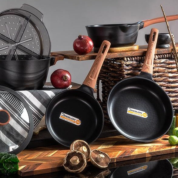 Diamond Earth® Premium Cookware Set with Superior Non-Stick Coating + FREE Gifts! TV Offer Kleva Range