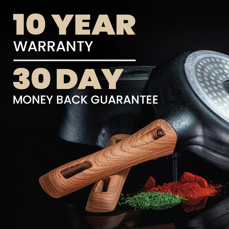 Diamond Earth® Premium Cookware Set with Superior Non-Stick Coating + FREE Steamer + E-BOOK