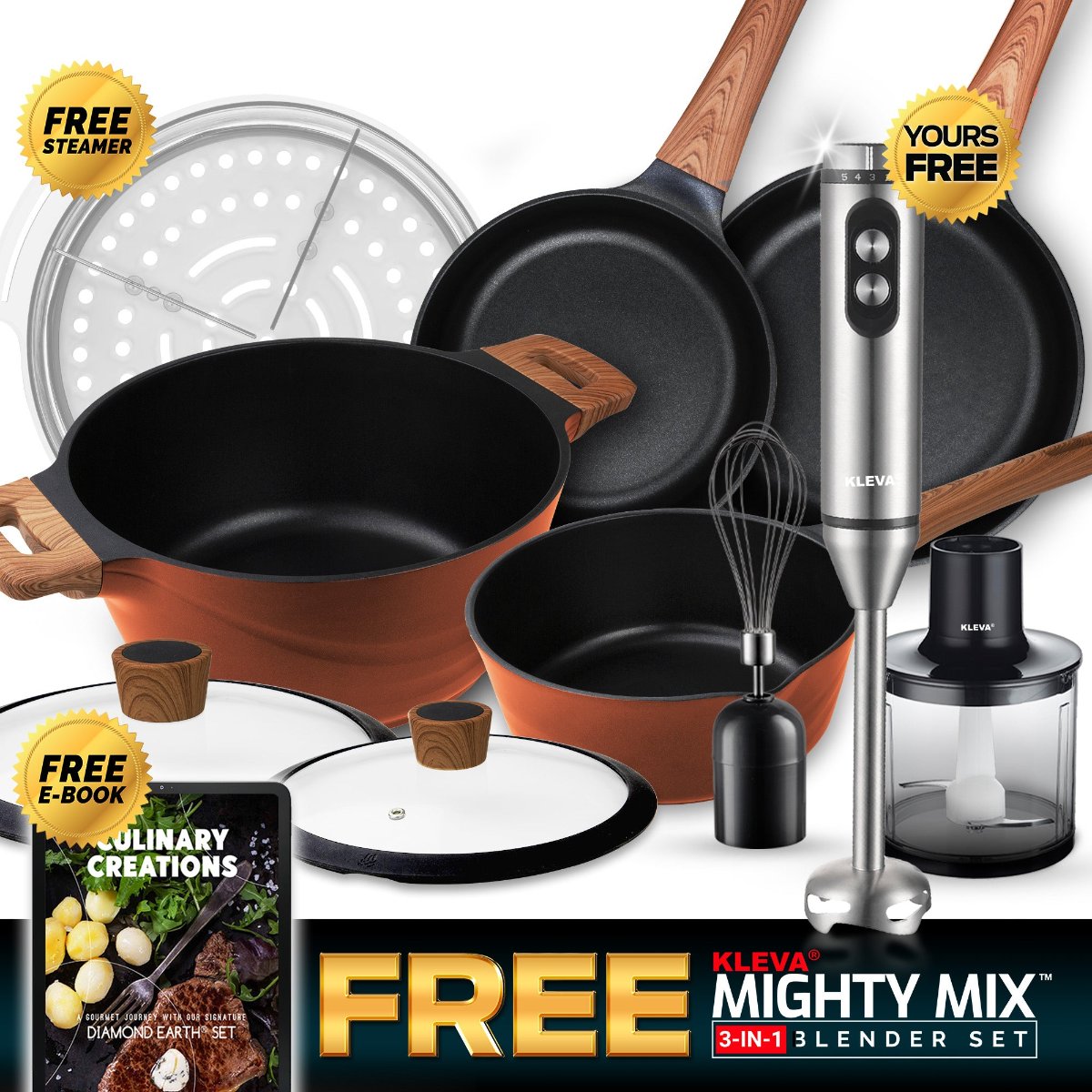 Diamond Red Earth Premium Cookware