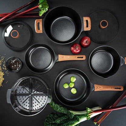 Diamond Earth® Premium Cookware Set with Superior Non-Stick Coating + FREE Gifts! TV Offer Kleva Range   